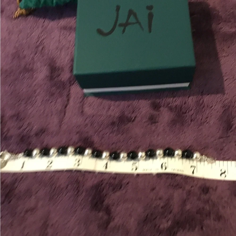 Vintage JAI John Hardy 8mm Hammered Solid Sterling Silver Bold Bracelet - Picture 5 of 11